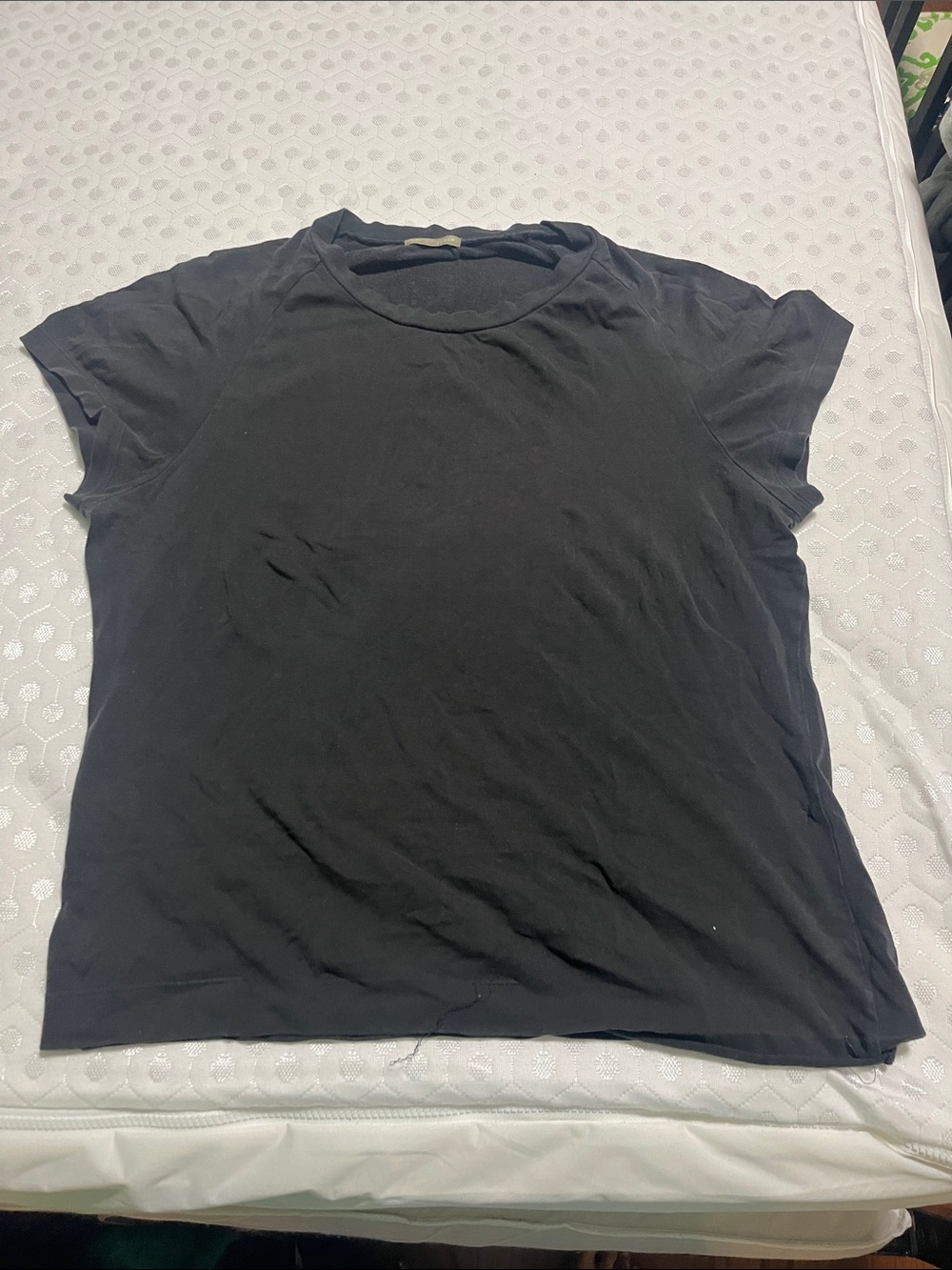 J. Crew Black Short Sleeve Crew Neck Tee